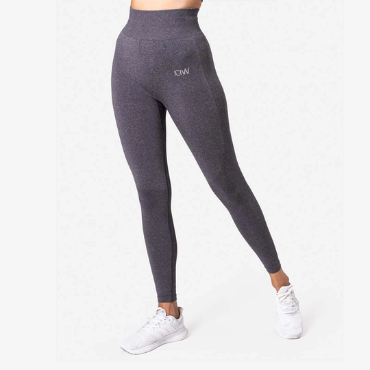 Icaniwill Define Seamless Tights Grey Melange M