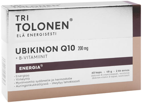 Tri Tolonen Ubikinon Q10 200 mg 60 kapselia