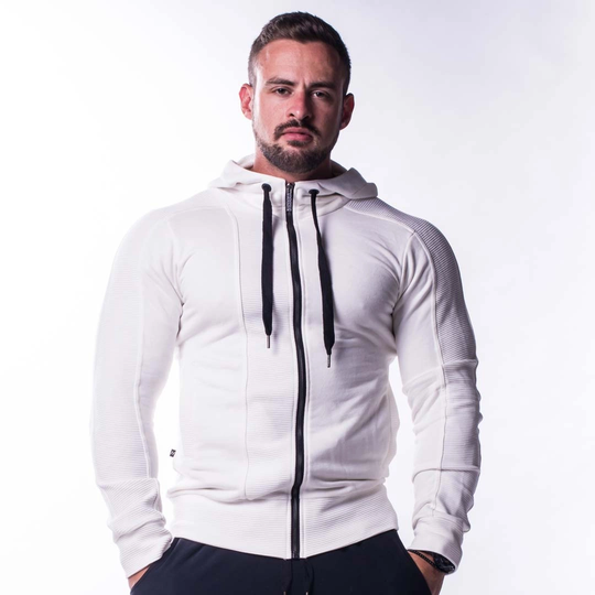 Nebbia Aw Zip Up Hoodie Cream L
