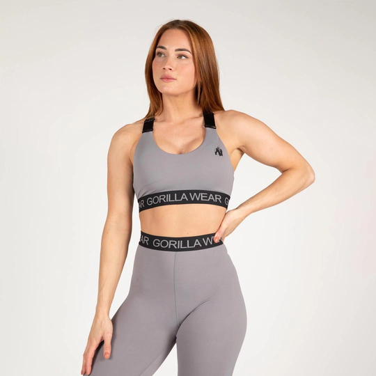 Gorilla Wear Colby Sports Bra Grey L