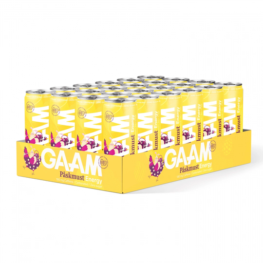 24 X Gaam Energy 330 Ml Påskmust
