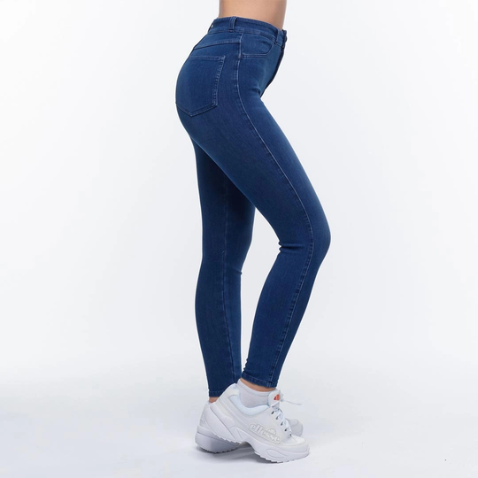 Embrace High Waist Jeans Dark Blue Xs