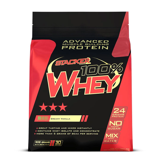 Stacker2 100% Whey 908 G Creamy Vanilla