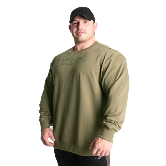 Division Crewneck, Washed Green