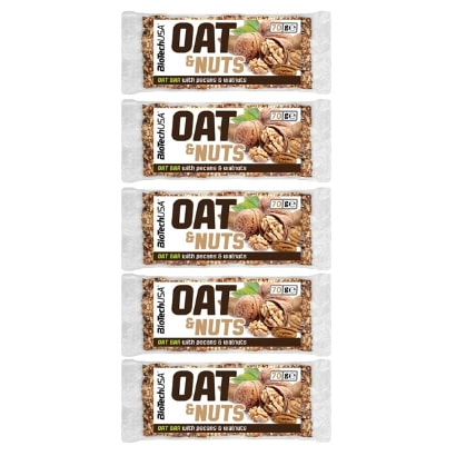 20 X Biotechusa Oat & Nuts Bar 70 G