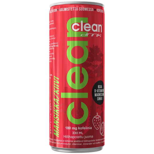 Clean Drink 330 Ml Mansikka Kiivi
