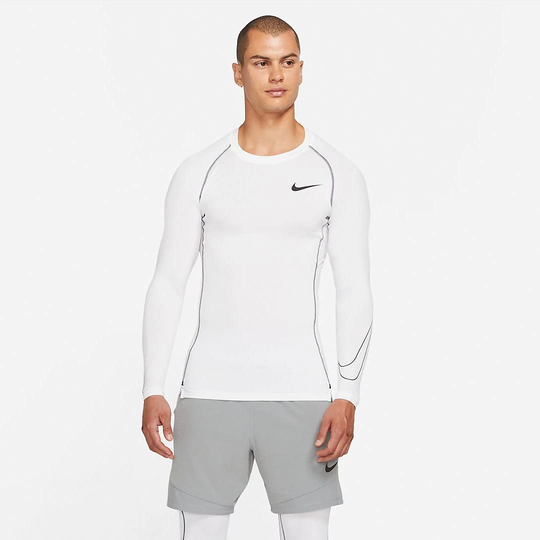 Nike Pro Dri-fit Long Sleeve White Xl