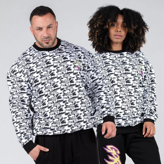 Gorilla Wear Legacy Oversized Sweatshirt White/black L