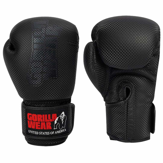 Gorilla Wear Montello Boxing Gloves Black 14 Oz