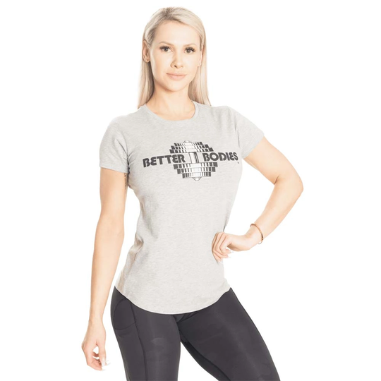 Better Bodies Regular Tee Grey Melange L