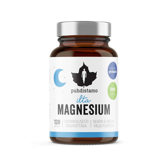 Puhdistamo Ilta Magnesium 120 Kaps