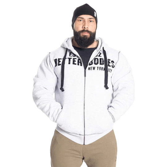 Better Bodies Graphic Hoodie Light Grey Melange L