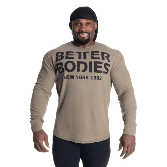 Better Bodies Yoke Thermal Ls Washed Green S