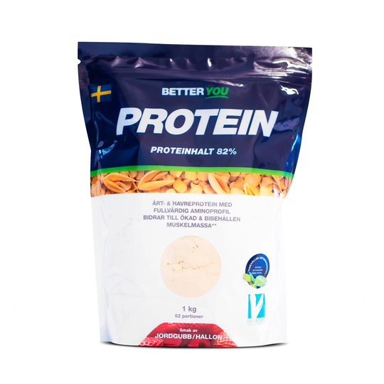 Better You Ärt & Havreprotein 1 Kg Jordgubb Hallon