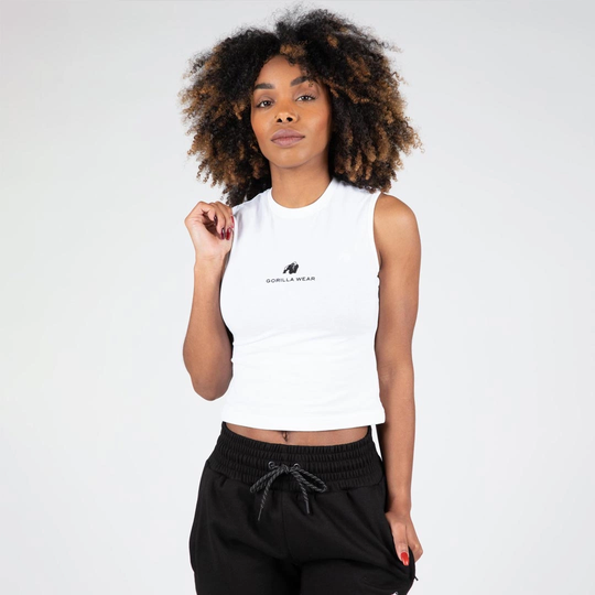 Gorilla Wear Livonia Crop Top White S
