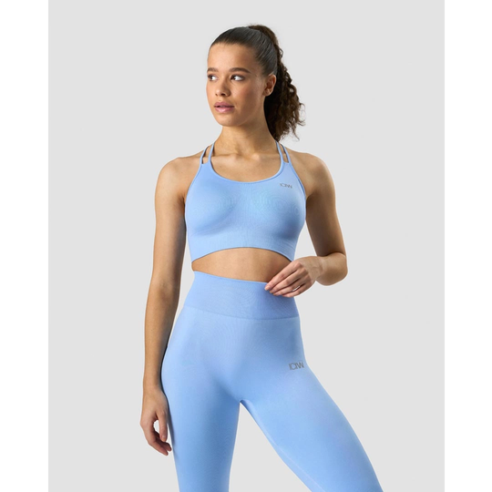 Icaniwill Define Seamless Sports Bra Daisy Blue Xs
