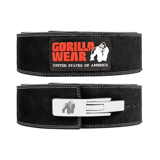 Gorilla Wear 4 Inch Powerlifting Lever Belt Black L/xl