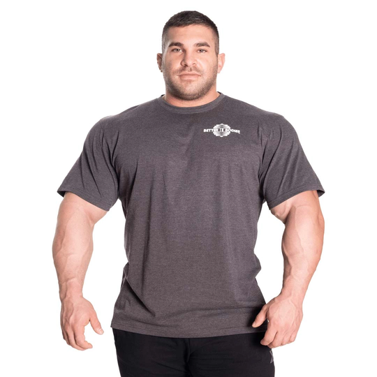 Better Bodies Manhattan Tee Dark Grey Melange