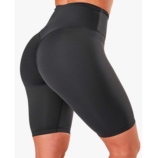 Icaniwill Scrunch V-shape Biker Shorts Anthracite Xs