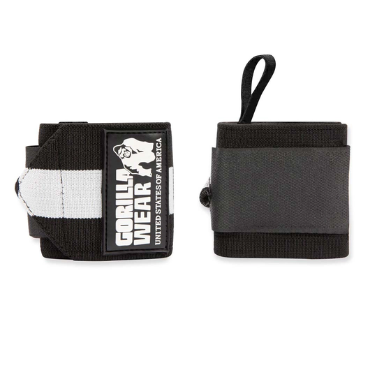 Gorilla Wear Wrist Wraps Ultra Black/white