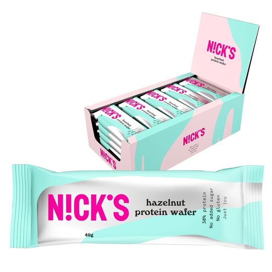 24 X Nicks Protein Wafer 40 G Hazelnut