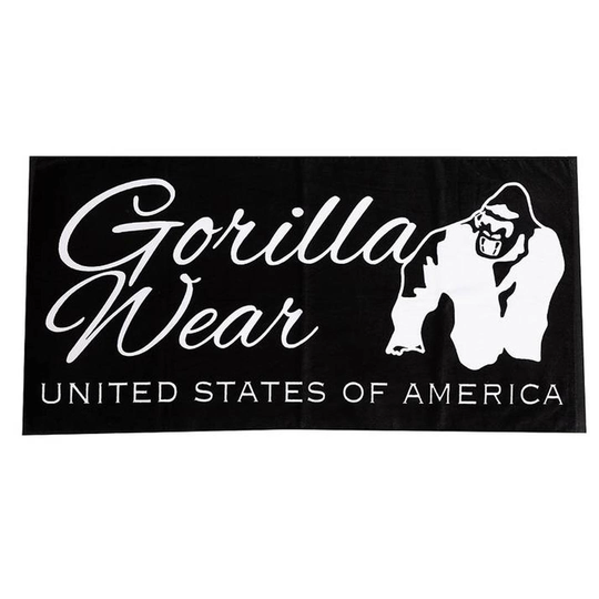 Gorilla Wear Classic Gym Towel Black/white