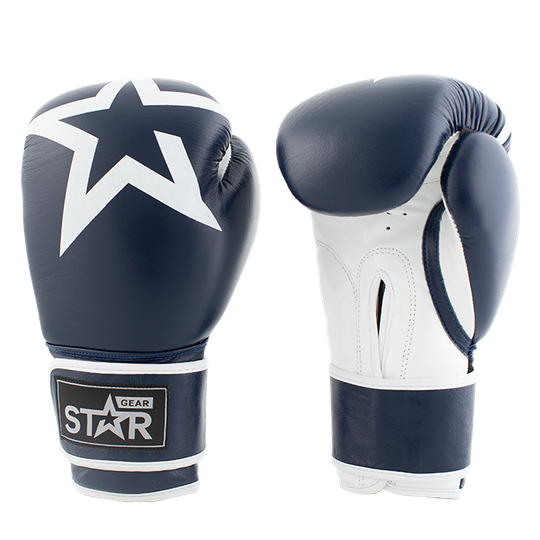 Star Gear Leather Boxing Glove, Patriot Blue