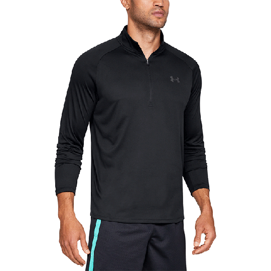 UA Tech 2.0 1/2 Zip, Black