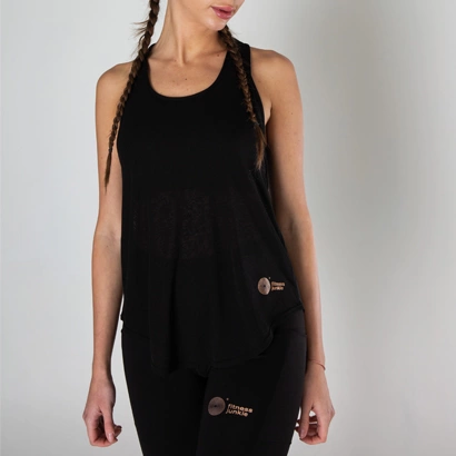 Fitnessjunkie Signature Tank Black