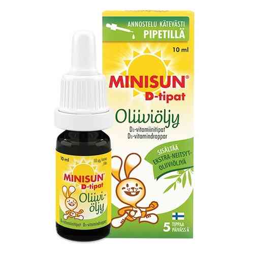 Minisun D-tipat Oliiviöljy 10 ml