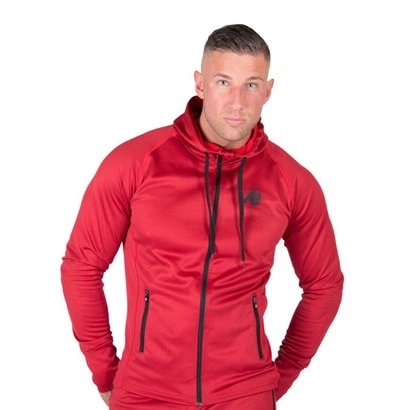Gorilla Wear Bridgeport Zipped Hoodie Red S