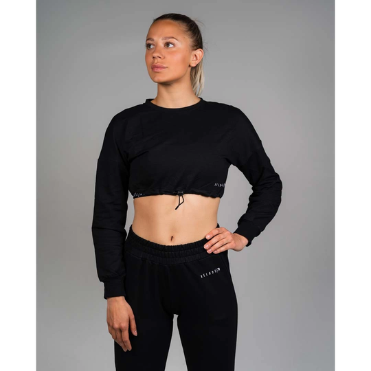 Relode Lucy Cropped Sweater Black Xs