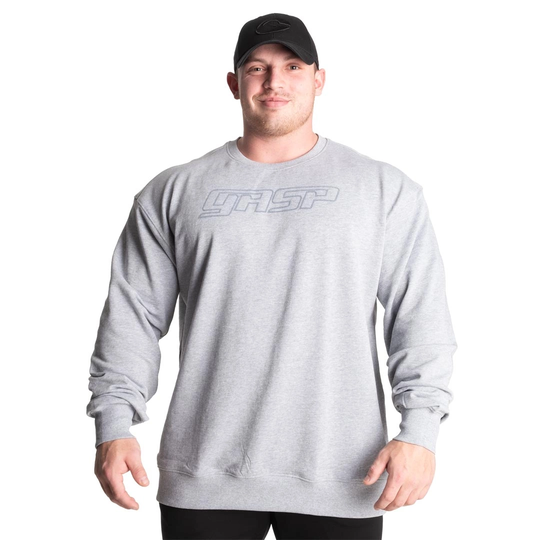 Gasp Division Crewneck Grey Melange Xxxl