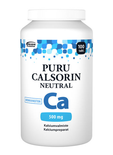 Puru Calsorin Neutral 500 mg 100 tablettia *