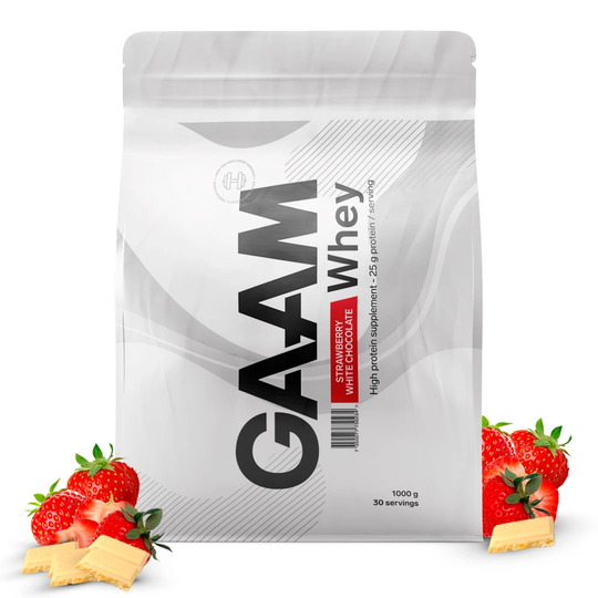 Gaam 100% Whey Premium 1 Kg Strawberry White Chocolate