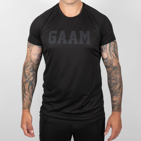 Gaam Pro Tech Logo Tee Black