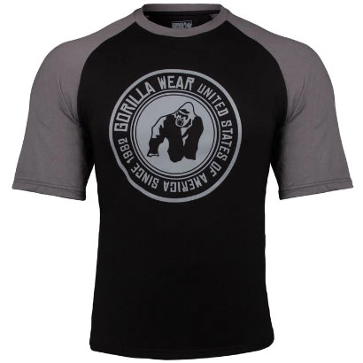 Gorilla Wear Texas T-shirt Black & Dark Grey Xl