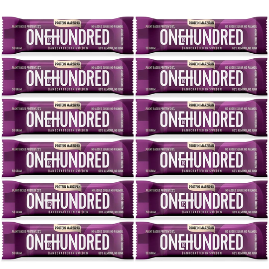 12 X Onetohundred Protein Bar 50 G Marzipan