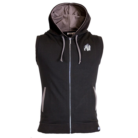 Springfield S/L Zipped Hoodie, Black