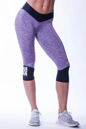 Nebbia High Waist 3/4 Tights Purple L