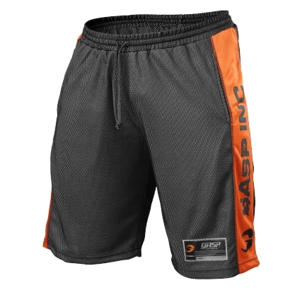 Gasp No1 Mesh Shorts Black & Flame Xxl