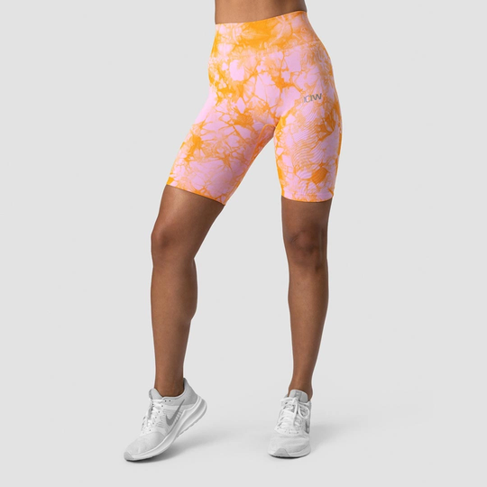Icaniwill Define Seamless Tie Dye Biker Shorts Sunset Beach