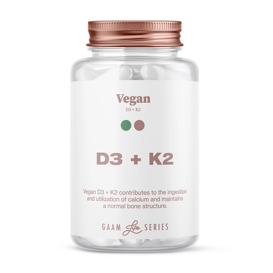 Gaam Vegan D3 + K2 60 Caps