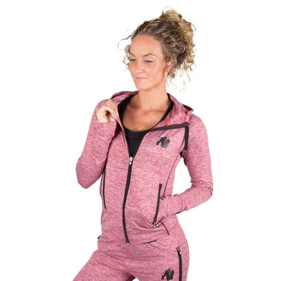 Gorilla Wear Shawnee Zipped Hoodie Mixed Red Xs