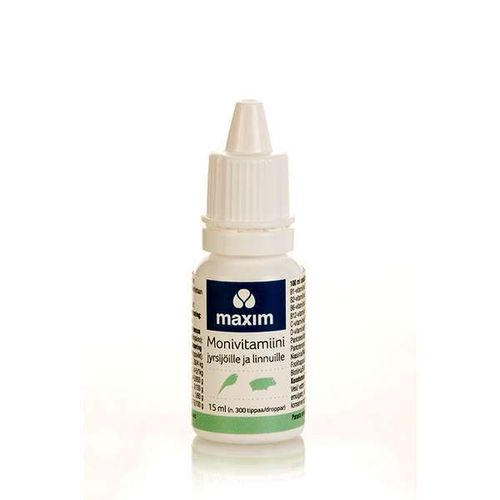 Maxim monivitamiini linnuille ja jyrsijöille 15 ml