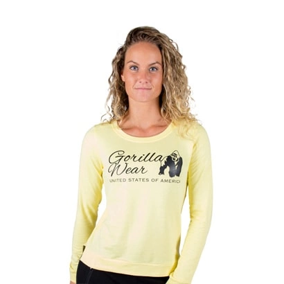 Gorilla Wear Riviera Sweatshirt Light Yellow S