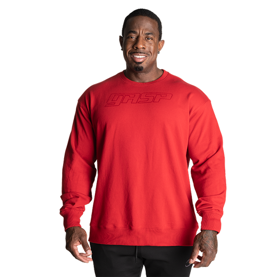 Division Crewneck, Chili Red