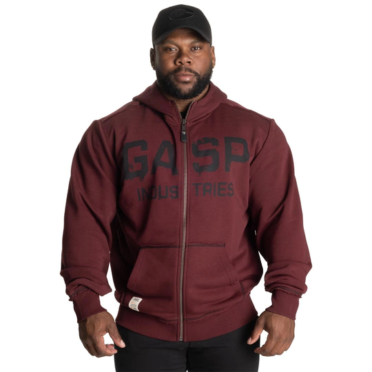 Gasp Layered Hood Maroon M