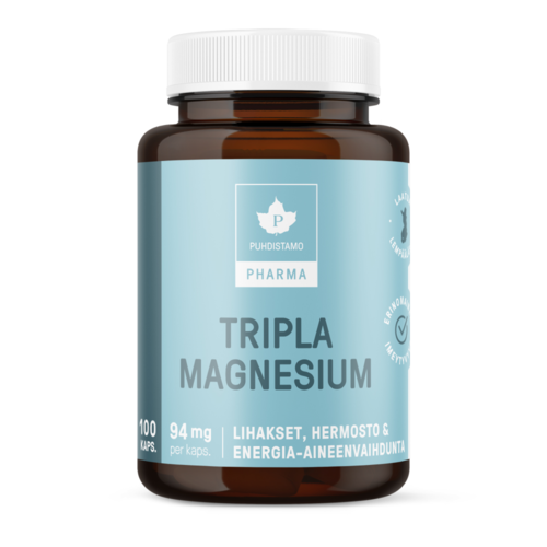 Puhdistamo Pharma Tripla Magnesium 100 kapselia