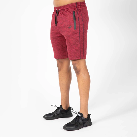 Gorilla Wear Wenden Track Shorts Burgundy Red Xl
